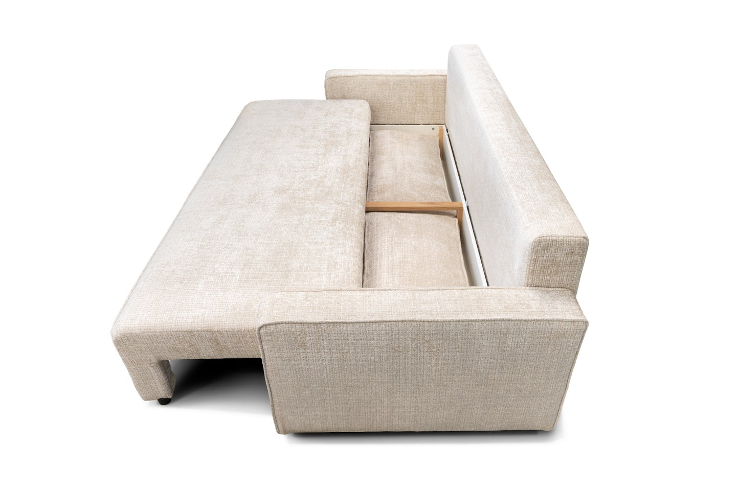 Canapé convertible NICOLE Marbella blanc cassé
