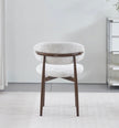 Chaise BOHEME Marbella beige Noyer