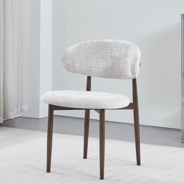 Chaise BOHEME Marbella beige Noyer