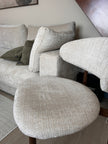 Chaise BOHEME Marbella beige Noyer