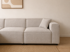 Canapé EMMA – Modulable en tissu Marbella beige DISPONIBLE LE 15/09