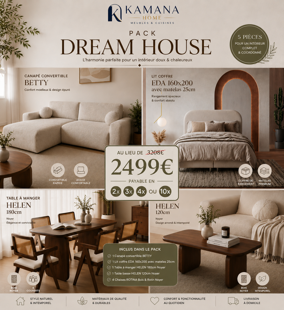 Pack DREAM HOUSE – Un intérieur complet, élégant et harmonieux