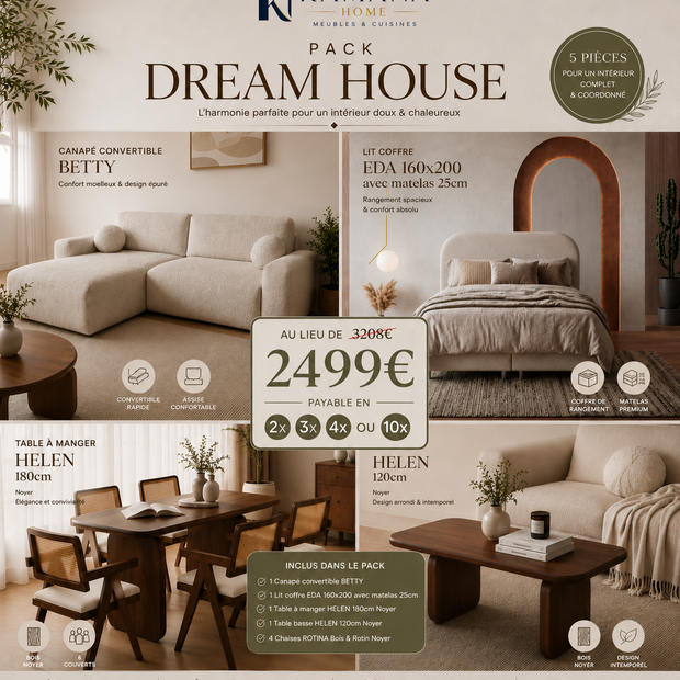 Pack DREAM HOUSE – Un intérieur complet, élégant et harmonieux
