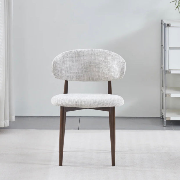 Chaise BOHEME Marbella beige Noyer