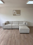Canapé EMMA – Modulable en tissu Marbella beige DISPONIBLE LE 15/09