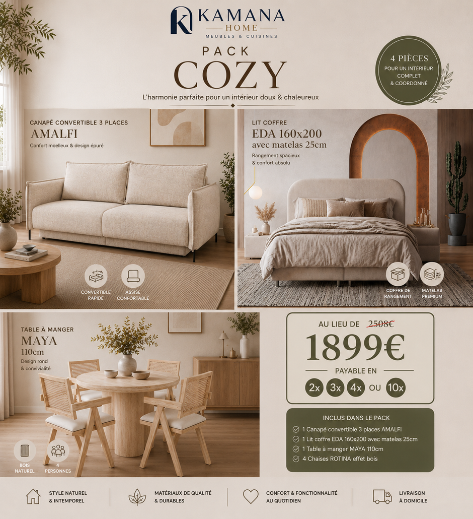 Pack COZY – L'élégance et le confort réunis