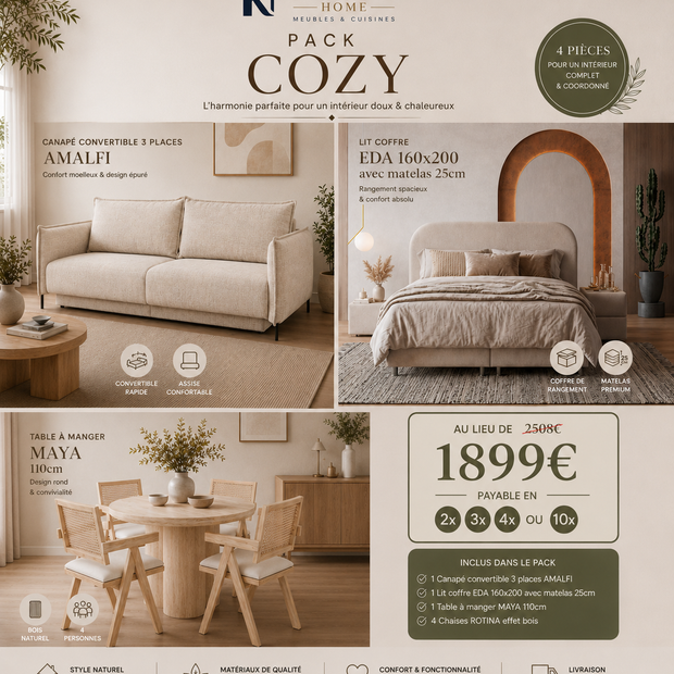 Pack COZY – L'élégance et le confort réunis