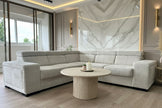 Canapé d'angle convertible KAROLA beige