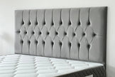 Lit Coffre HUGO GRIS - Velours