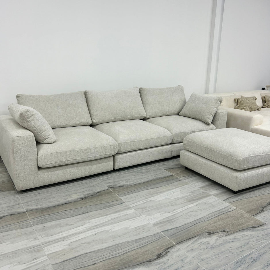 Canapé modulable JULIA 3+1 chenille