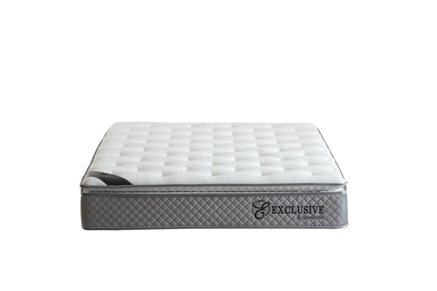 Matelas à ressort avec surmatelas intégré : épaisseur 32 cm Exclusive Gris