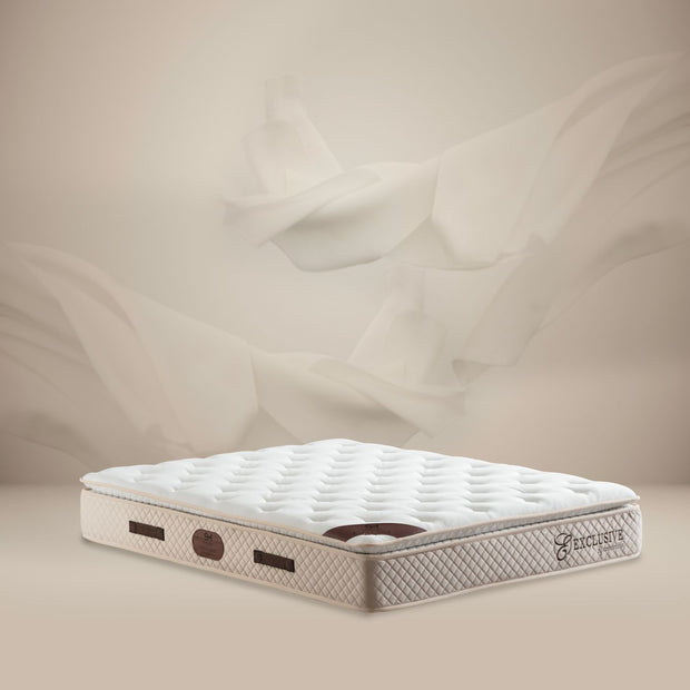 Matelas à ressort avec surmatelas intégré : épaisseur 32 cm Exclusive Beige
