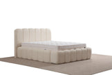 Lit Coffre ALYA BLANC CASSE - Chenille