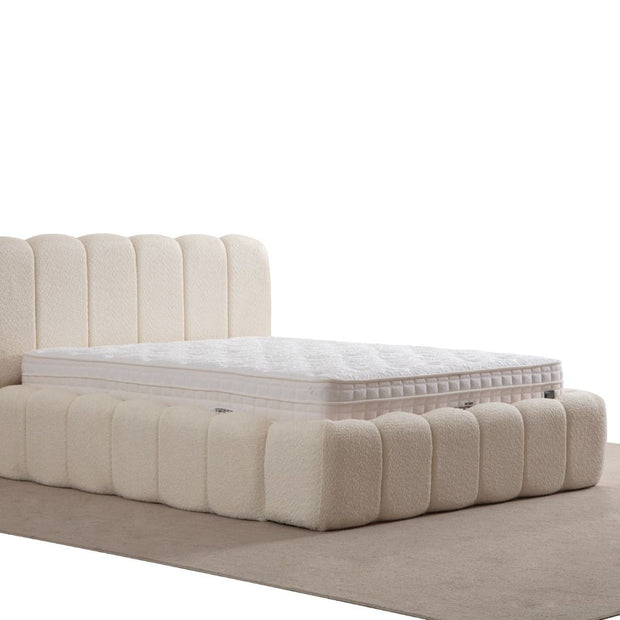 Lit Coffre ALYA BLANC CASSE - Chenille