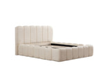 Lit Coffre ALYA BLANC CASSE - Chenille