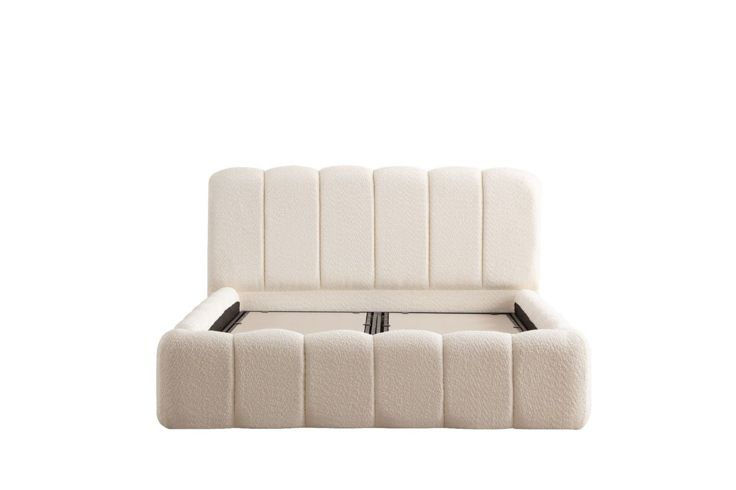 Lit Coffre ALYA BLANC CASSE - Chenille