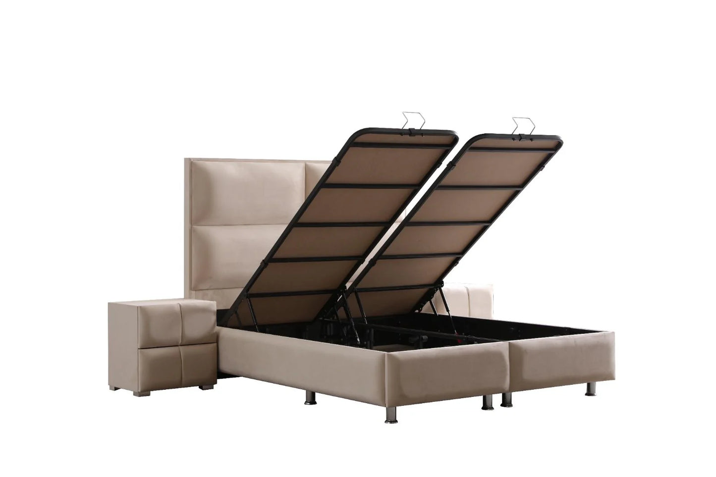 Lit coffre - SIDNEY BEIGE