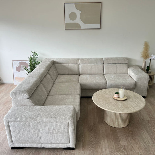 Canapé d'angle convertible KAROLA beige