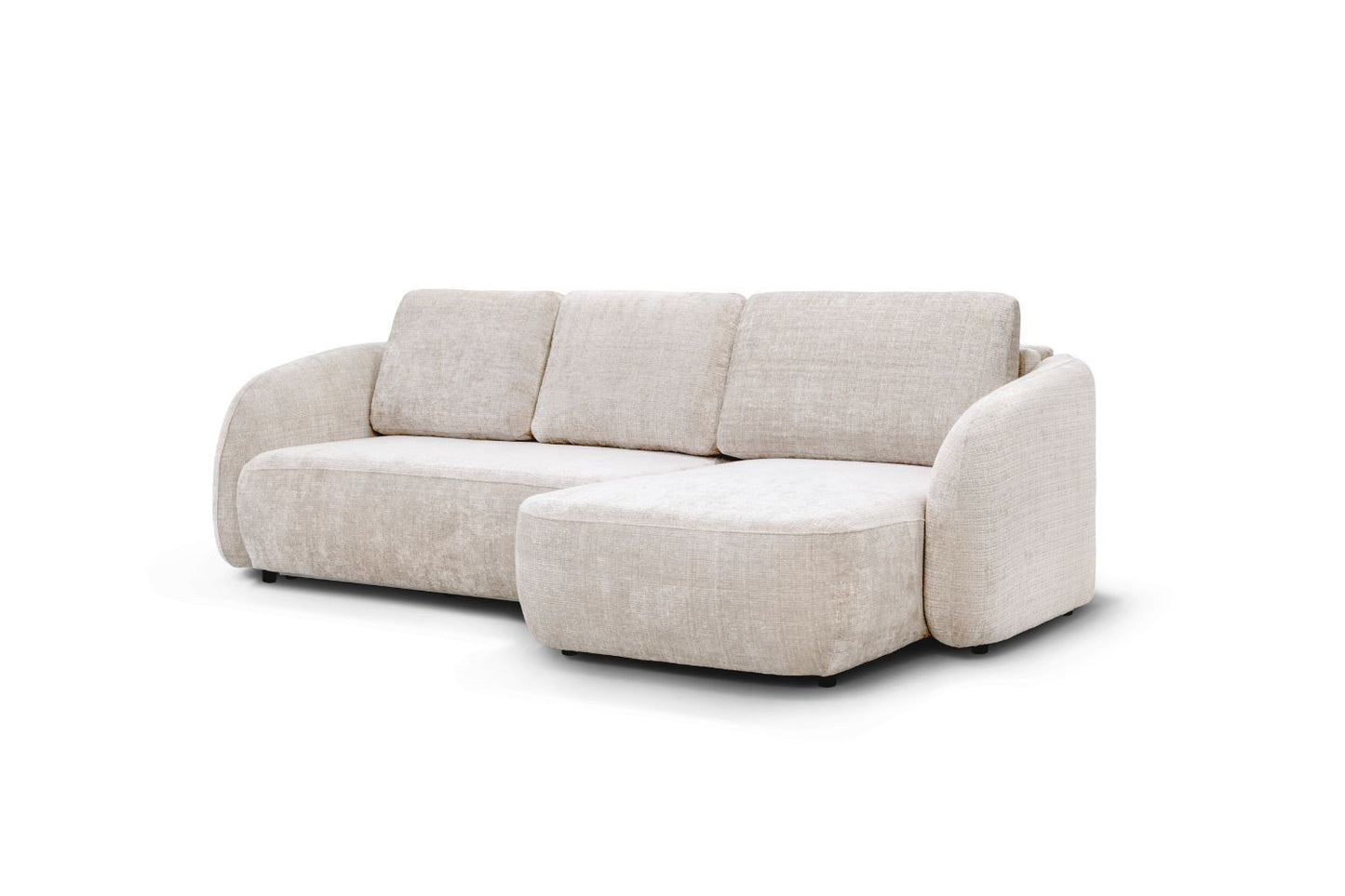 Canapé d'angle convertible PORTO Marbella blanc cassé