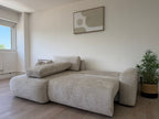 Canapé convertible BETTY / angle universel MARBELLA Beige