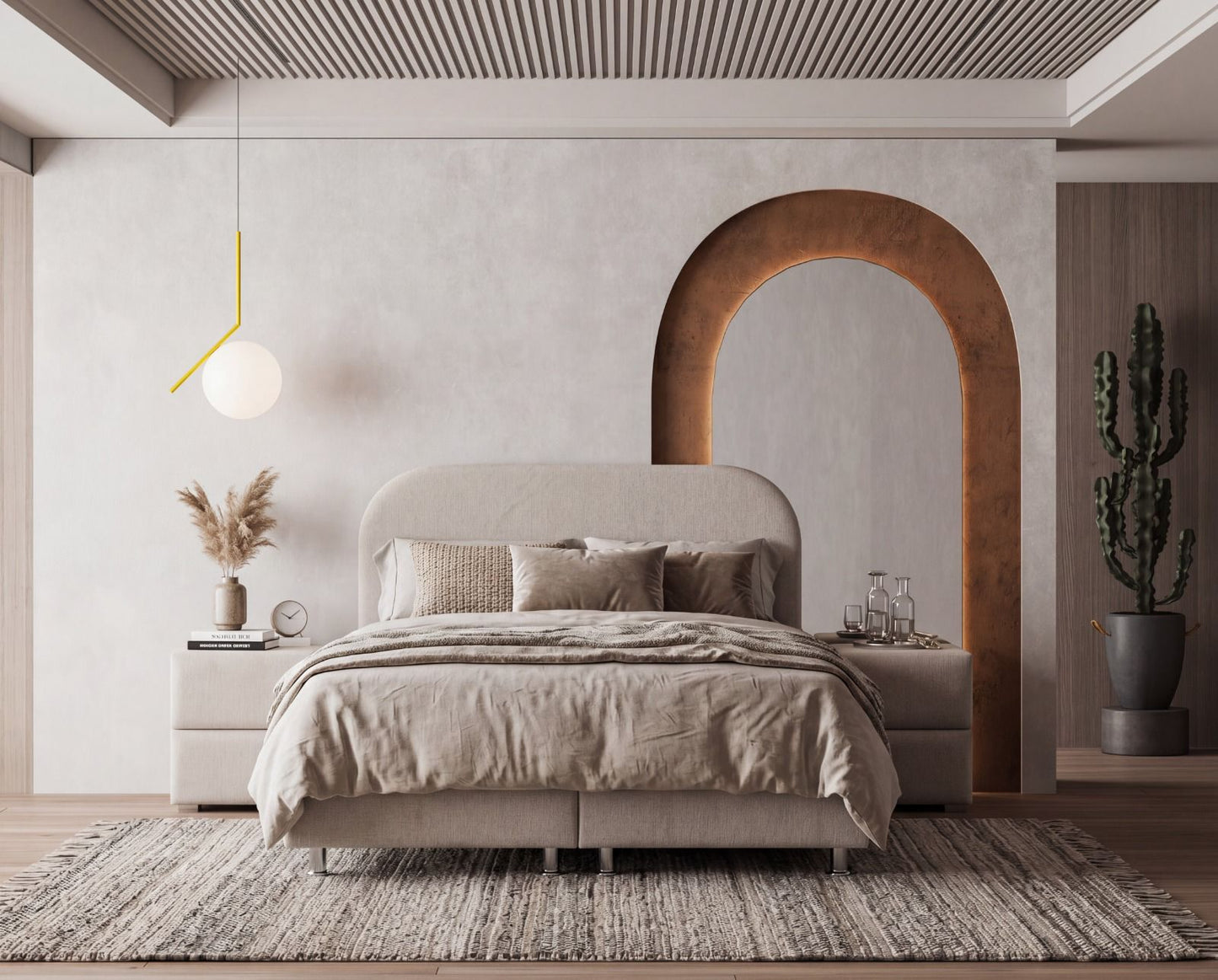 Lit Coffre EDA BLANC CASSE - Chenille