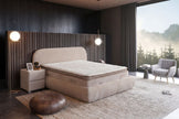 Lit Coffre CAMILA BEIGE - Marbella
