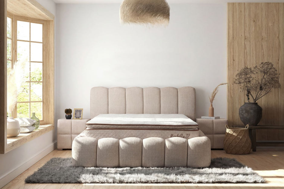 Lit Coffre ALYA BEIGE - Marbella