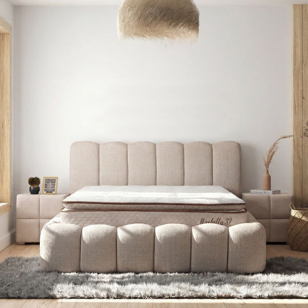 Lit Coffre ALYA BEIGE - Marbella