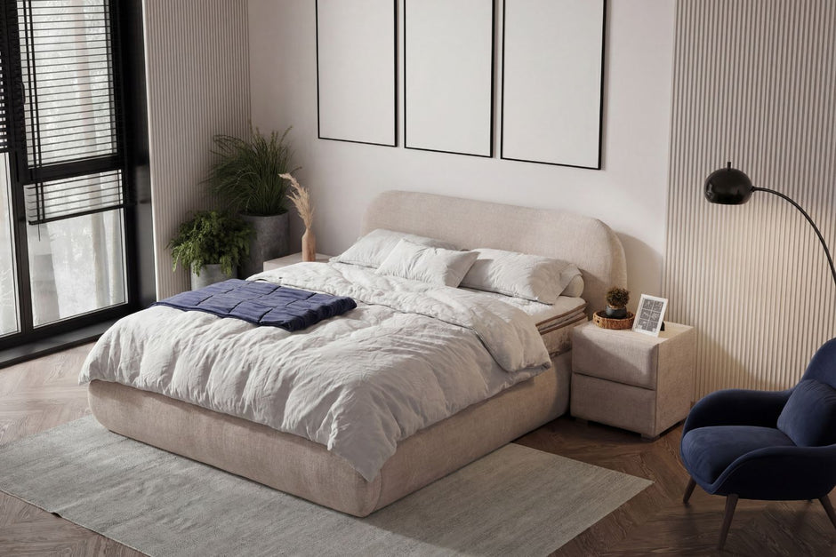 Lit Coffre CAMILA BEIGE - Marbella