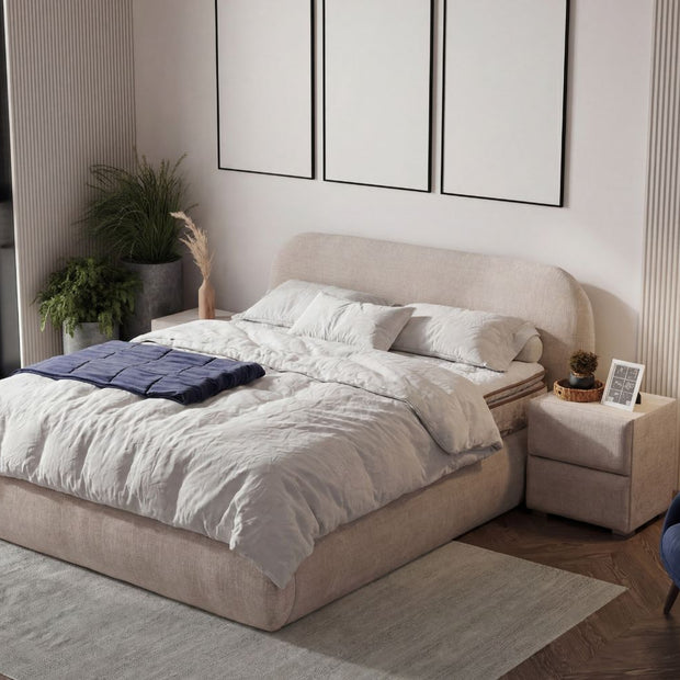 Lit Coffre CAMILA BEIGE - Marbella