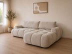 Canapé LEO Convertible – Tissu Marbella Beige