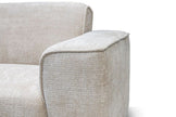 Canapé d'angle Colette en velours marbella beige