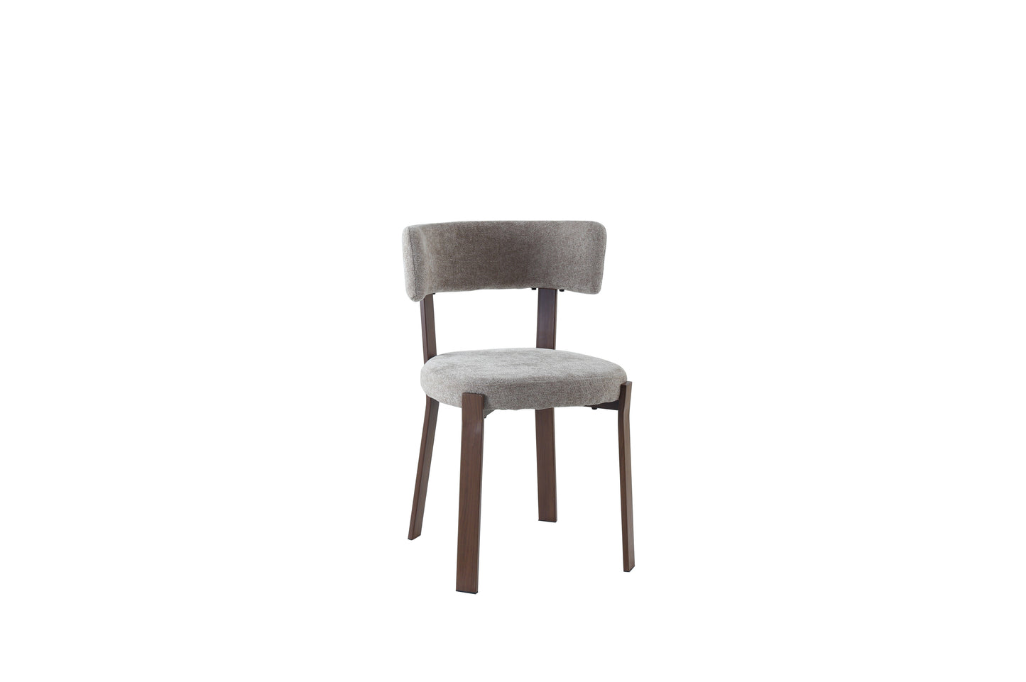 Chaise NORLAND chenille moka Noyer