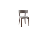 Chaise NORLAND chenille moka Noyer