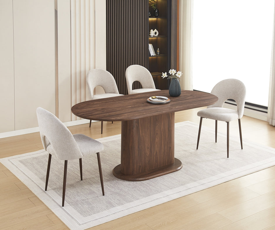Table à manger LOKA Noyer 160cm