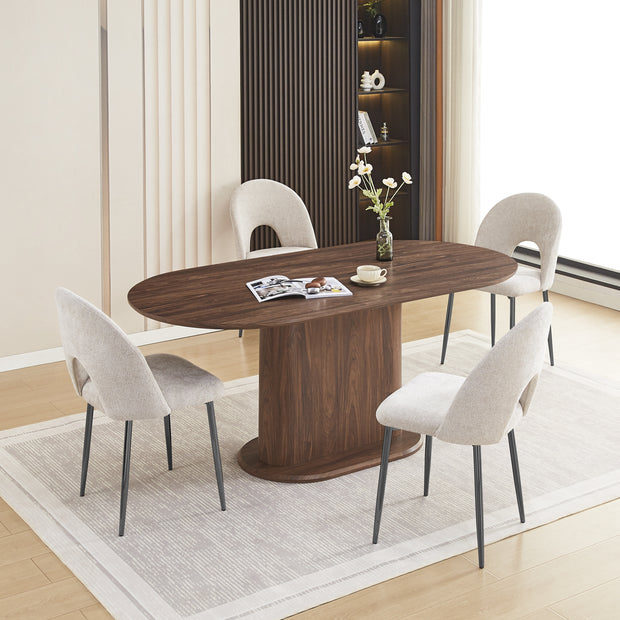 Table à manger LOKA Noyer 160cm