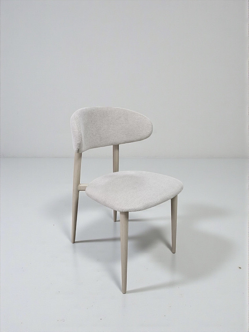 Chaise BOHEME chenille beige Travertin