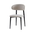 Chaise BOHEME chenille beige Noire