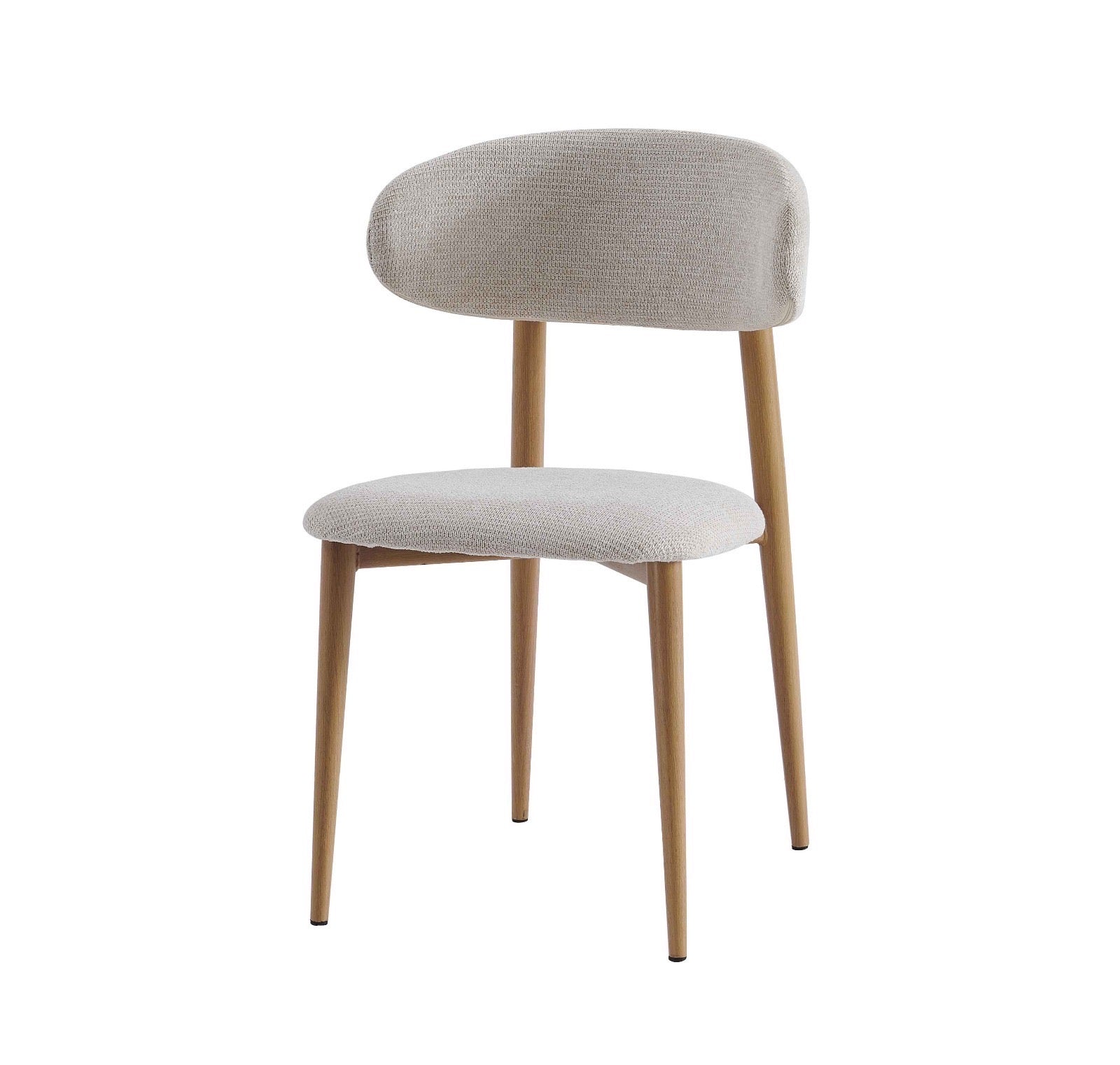 Chaise BOHEME chenille beige Boisé