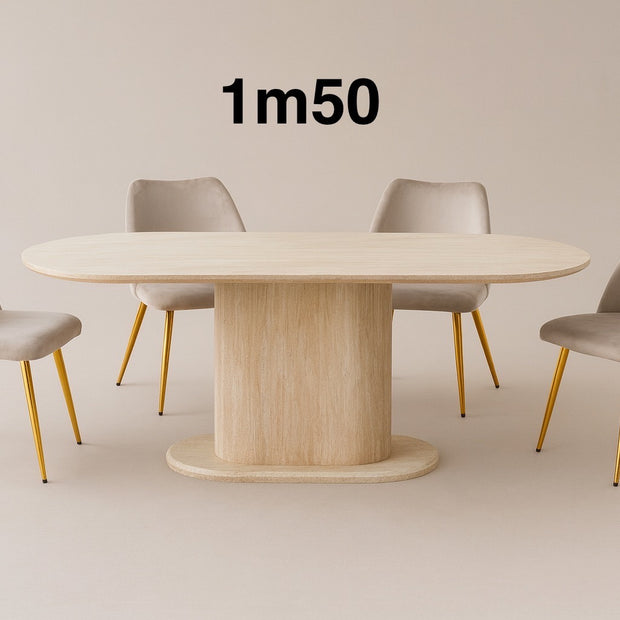 Table à manger LEA Travertin 150cm