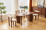 Table à manger AMBRE Noyer 150cm