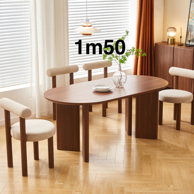Table à manger AMBRE Noyer 150cm